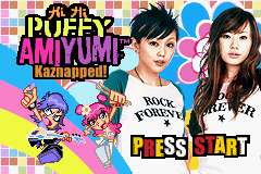 Hi Hi Puffy AmiYumi - Kaznapped! Title Screen